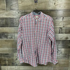 J. Crew Men's Tailored Fit Plaid Button Shirt Med